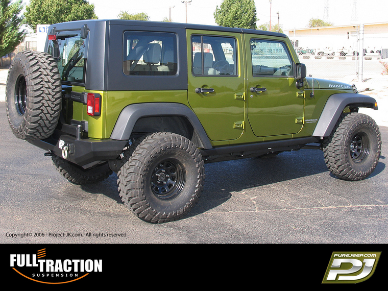 Full Traction 2007 Jeep JK Wrangler Rubicon 4-Door Unlimited w/3" Lift & 35" Tires