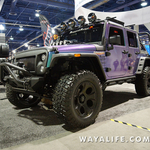 2015 SEMA Rugged Ridge iridescent Blue Tanked Jeep JK Wrangler Unlimited