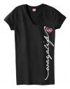 WAYALIFE Women's V-Neck Tee, Black