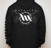 WAYALIFE Wild Wild West Zip-Up Hoodie,  Black